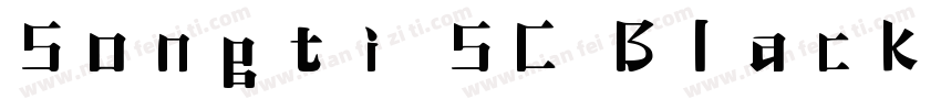 Songti SC Black字体转换